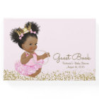African American Princess Baby Shower Guest Book