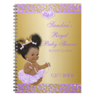 African American Princess Lilac Gold Gift Guest