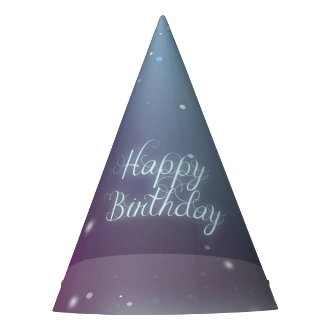 African American Princess Lovely Birthday Party Hat (Front)