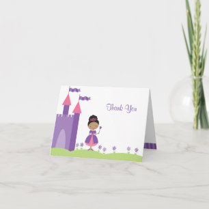 African American Princess Note Card