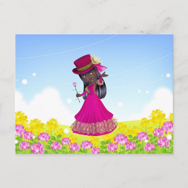 African American Princess Postcard (Front)