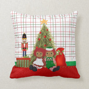 African American Rag Dolls Pillow