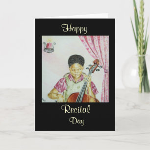 African American Recital Day Greeting Card