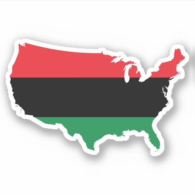 African American _ Red, Black & Green Colours (Front)