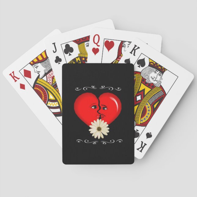 African American romance Playing Cards (Back)