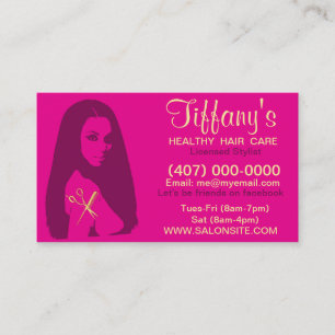 African American Salon Business/Appointment Cards