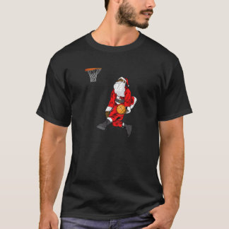 African American Santa claus Basketball Ugly Chris T-Shirt