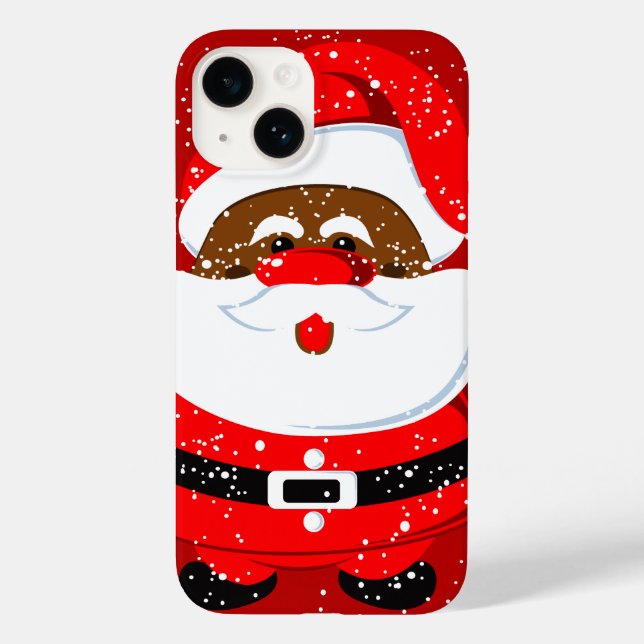 African-American Santa Claus Christmas holiday Case-Mate iPhone Case (Back)
