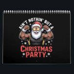 African American Santa Claus Christmas Pajama Calendar<br><div class="desc">African American Santa Claus Christmas Pajama</div>