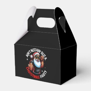 African American Santa Claus Christmas Pajama Favor Box