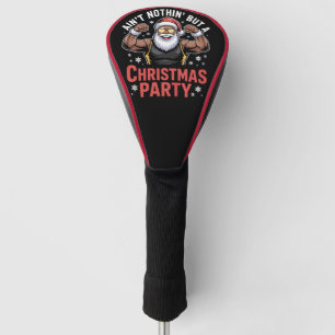 African American Santa Claus Christmas Pajama Golf Head Cover