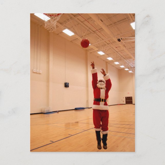 African American Santa Claus Postcard (Front)