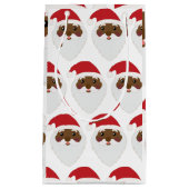 African American Santa Claus Small Gift Bag (Front)