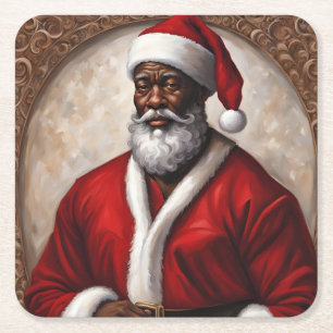 African American Santa Coasters