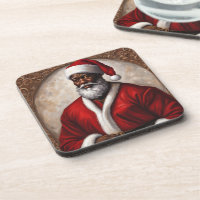 African American Santa Coasters