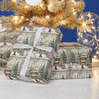 African American Santa’s Merry Christmas Wrapping Paper