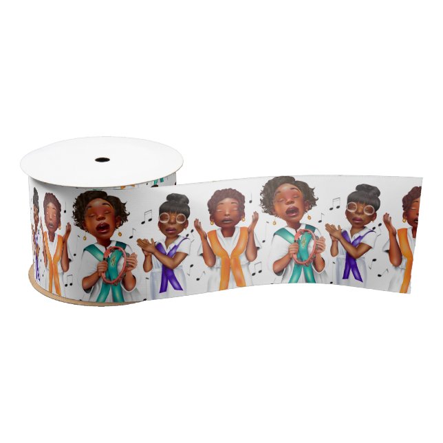African American Singers Satin Ribbon (Spool)