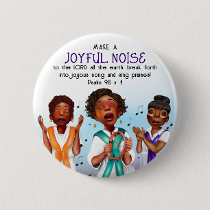 African American Singers Scripture 2 Inch Round Button