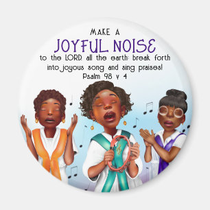 African American Singers Scripture Magnet