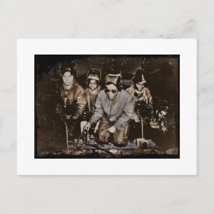 African American Steelworkers WWII Postcard