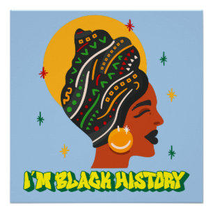 African American t-shirt   Black Women Shirt Poster