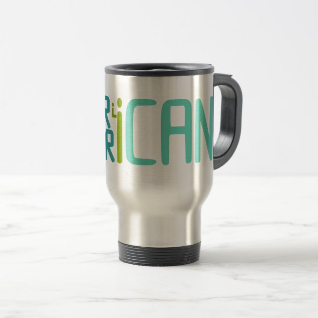 African American Travel Mug (Front Right)