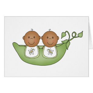 African American Twins in Pea Pod