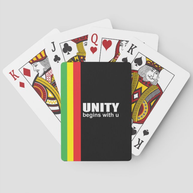 African American unity Playing Cards (Back)