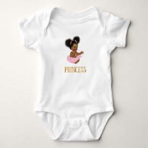 African American Vintage Baby Girl One Piece Bodysuit