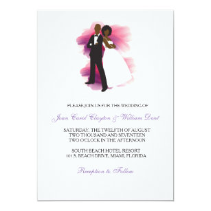 African American Wedding Invitations 3