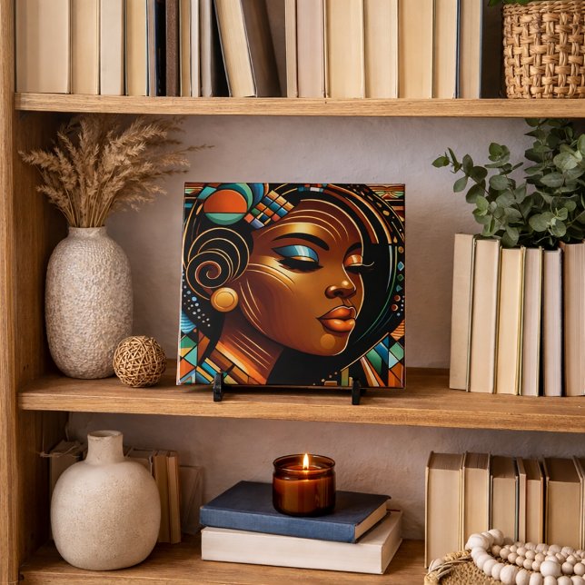 African American Woman Art  Tile (Creator Uploaded)