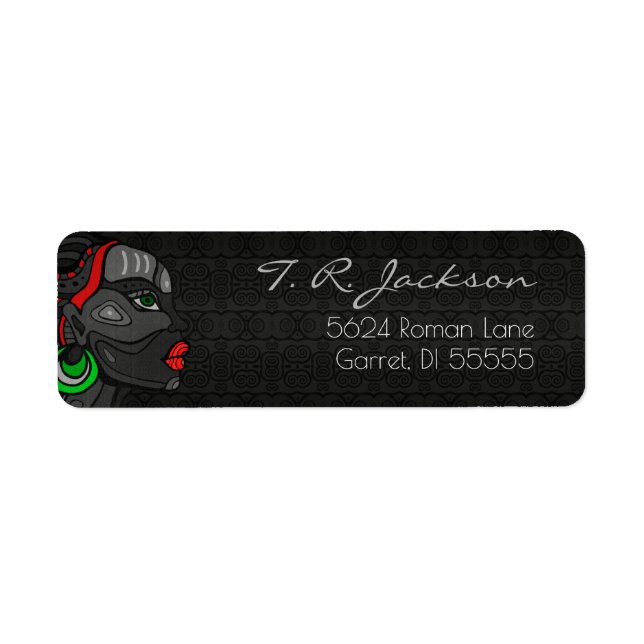 African American Woman for Kwanzaa Adresse (Devant)