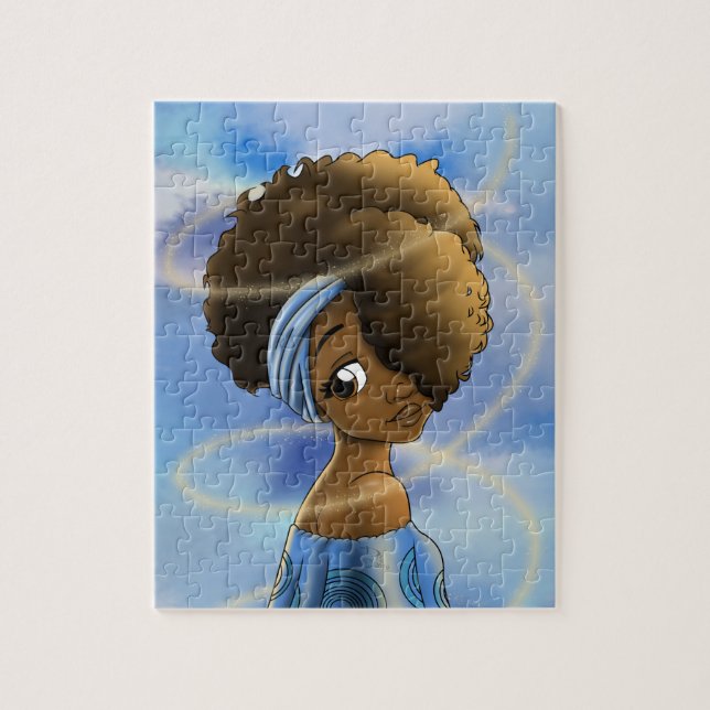 African American Woman Puzzle, 8"x10", 110 pieces Jigsaw Puzzle (Vertical)