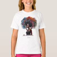 African-American Woman with Tree-Adorned Hair