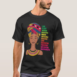 African American Women BHM Melanin Black History M T-Shirt