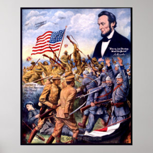 African American WWI TRUE SONS OF FREEDOM Heroes Poster