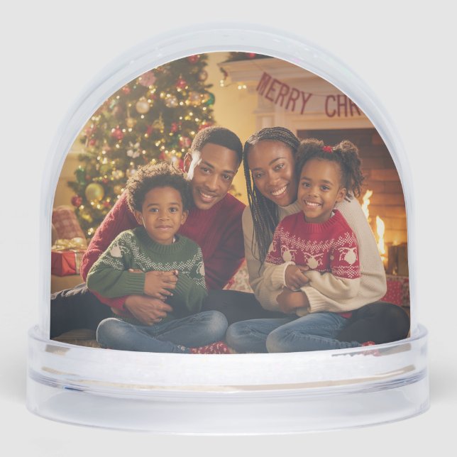 African Americans Family Photo Snowglobe (Front)