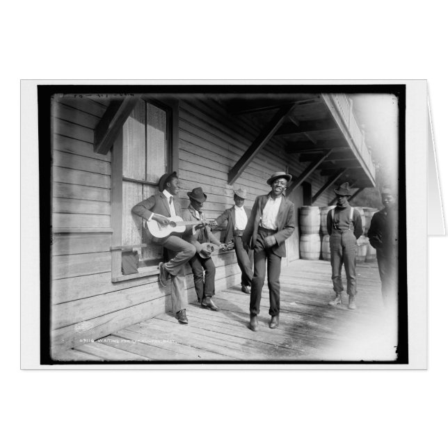African Americans Waiting for the Boat c1902 (Front Horizontal)