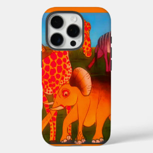 African Animal Art Print iPhone 16 Pro Case