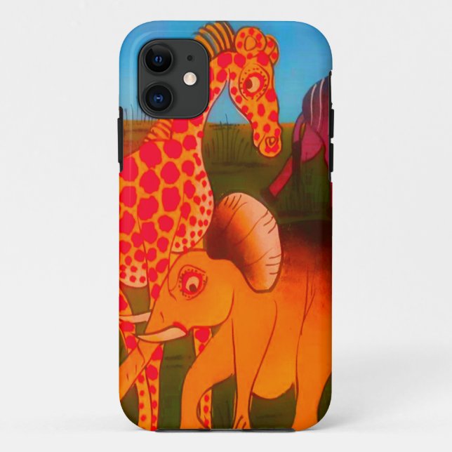 African Animal Art Print Case-Mate iPhone Case (Back)