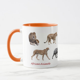 African Animal Mug