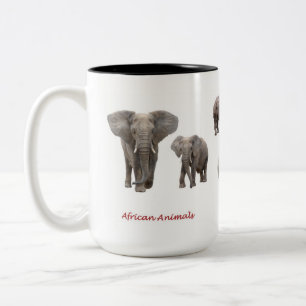 African Animal Mug