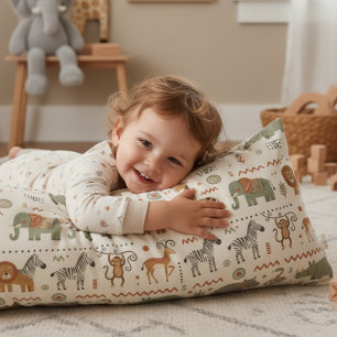 African Animal Parade Tribal Style ID1262 Body Pillow