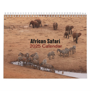 African Animals 2025 Calendar