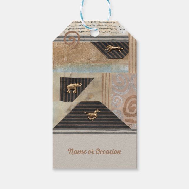 African Animals Collage  Gift Tags (Front)