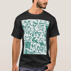 African animals: diverse seamless pattern. T-Shirt
