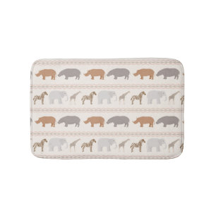 African animals pattern 1 bath mat