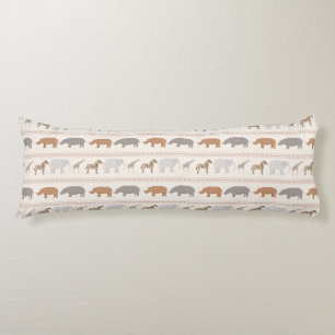 African animals pattern 1 body pillow
