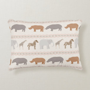 African animals pattern 1 decorative pillow