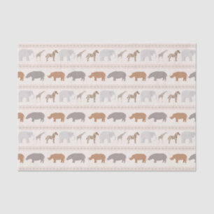 African animals pattern 1 tissue paper